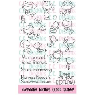 C.C. Designs Clear Stamps - Mermaid Inchies